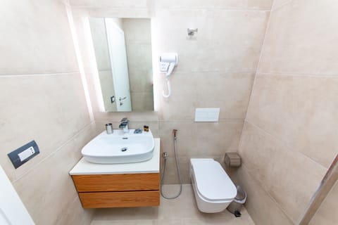 Double or Twin Room, Balcony | Bathroom | Shower, free toiletries, hair dryer, towels
