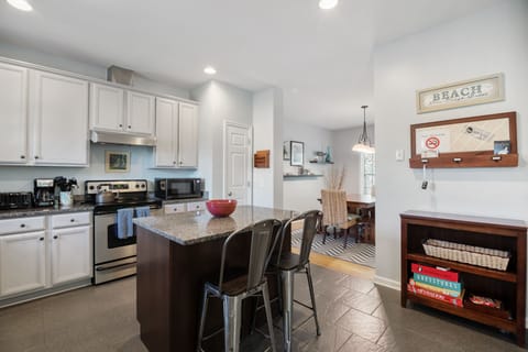 Kitchen and entry to Dining Room and Living room