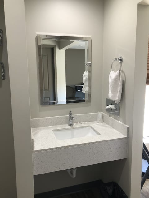 Non Smoking Double Queen Bed | Blackout drapes, iron/ironing board, free WiFi, bed sheets