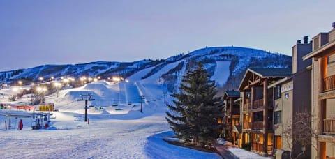 The Snow Flower Condos are located at the bottom of Park City Mountain Resort.
