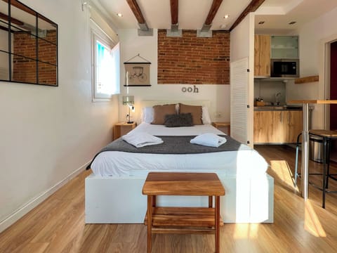Apartment (0 Bedroom) | Living area | 65-inch TV with cable channels