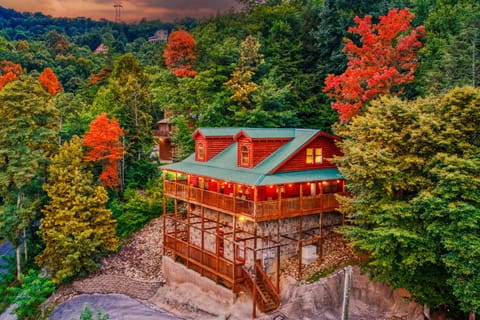 Nestled in the forest but only 5 min drive from downtown Gatlinburg