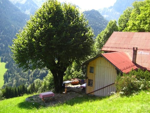 the beautiful chalet in summer 
