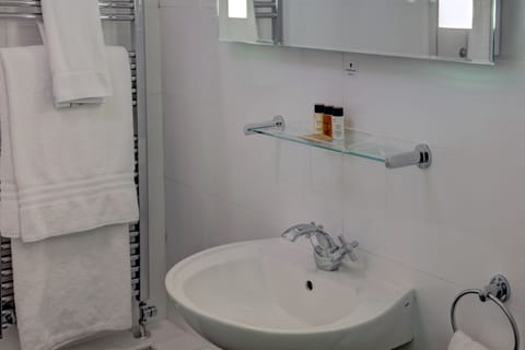 Free toiletries, hair dryer, towels