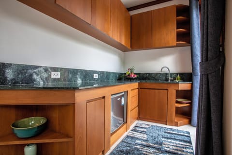 Exclusive Villa, 3 Bedrooms, Non Smoking, Pool View | Private kitchenette | Full-size fridge, oven, stovetop, coffee/tea maker