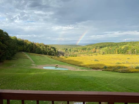 The view from the cottage and deck