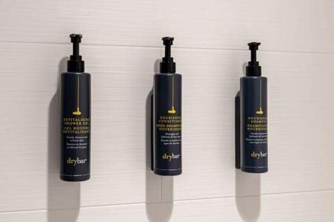 Free toiletries, hair dryer, towels, soap