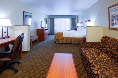 Suite, 1 King Bed with Sofa bed, Accessible (Transfer Shower) | In-room safe, blackout drapes, iron/ironing board, free WiFi