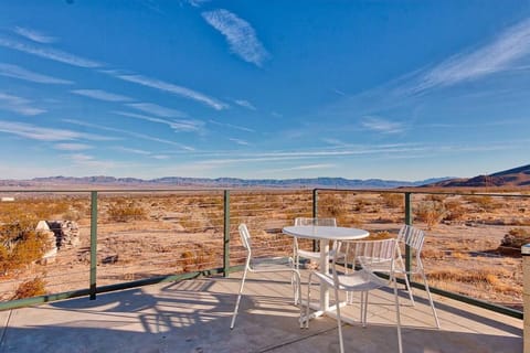Enjoy  the vast views of the desert from the open terrace