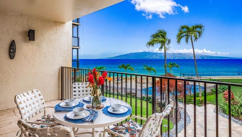 Kahana beach views and access from this relaxing vacation rental