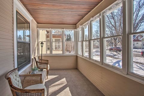 sunny front sitting porch