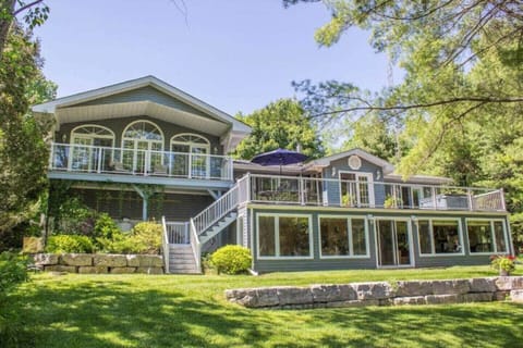 View of the cottage from the river