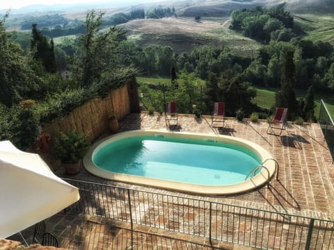 The pool from the bedrooms floor