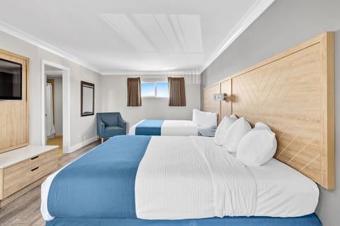 Standard Room, 2 Queen Beds | Desk, iron/ironing board (on request), WiFi (free), bed sheets