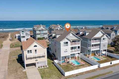 Aerial View of Feeling Tip Sea