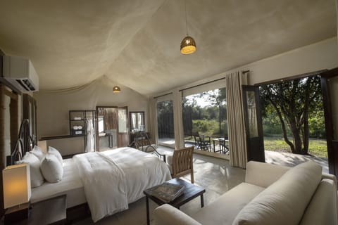 Luxury Tent | Egyptian cotton sheets, premium bedding, in-room safe, bed sheets