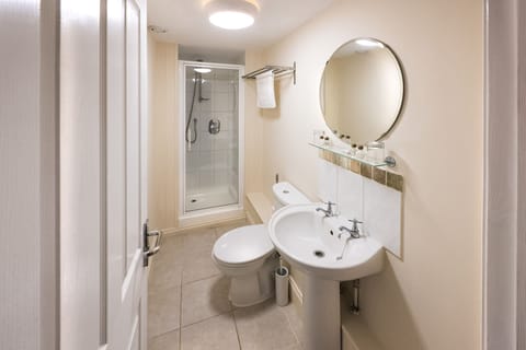 Free toiletries, hair dryer, towels