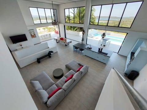 Spacious living room with a nice breeze!