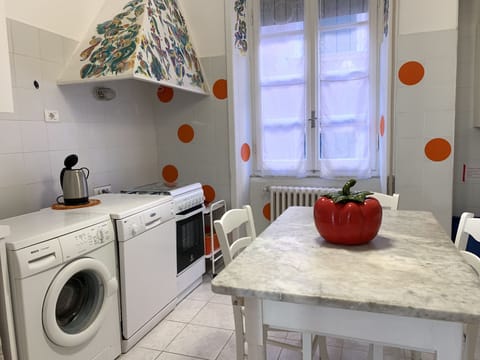 Apartment, 3 Bedrooms, Sea View (Via Gaetano Semenza 2) | Private kitchen | Full-size fridge, oven, stovetop, dishwasher