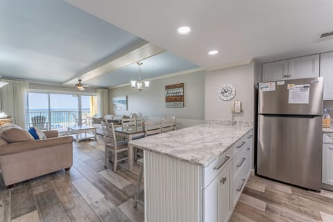 Enjoy views of the gulf from almost any spot in the living dining & kitchen!!