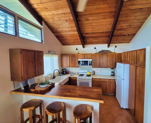 Spacious and inviting, in the old Hawaiian style but with modern appliances