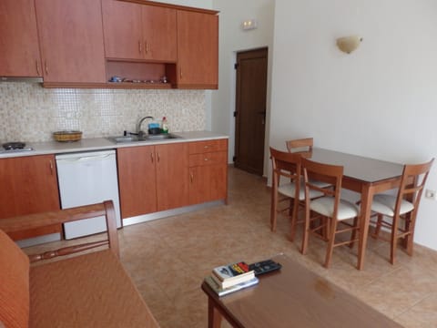 22-inch flat-screen TV with satellite channels, TV