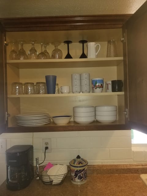 lots of Dishes and coffee pot
