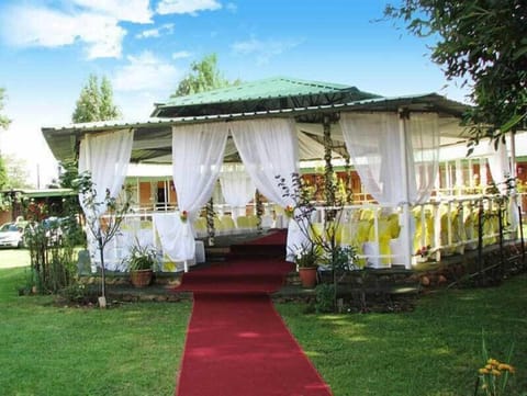 Outdoor wedding area