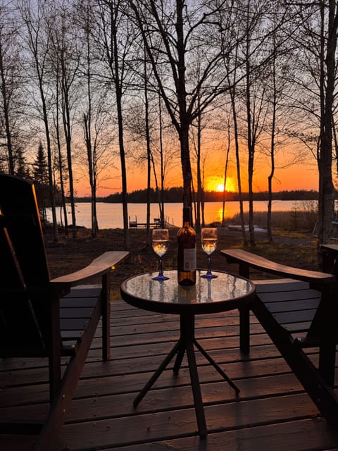 Relax on the deck and take in the beautiful sunsets