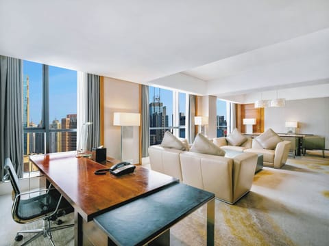 Minibar, in-room safe, desk, blackout drapes