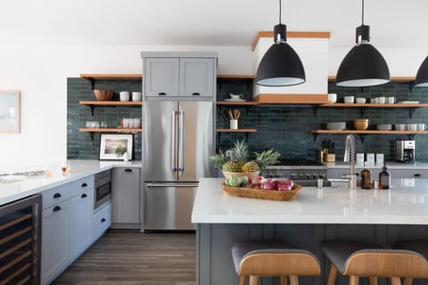 State of the art appliances for your use in the kitchen.