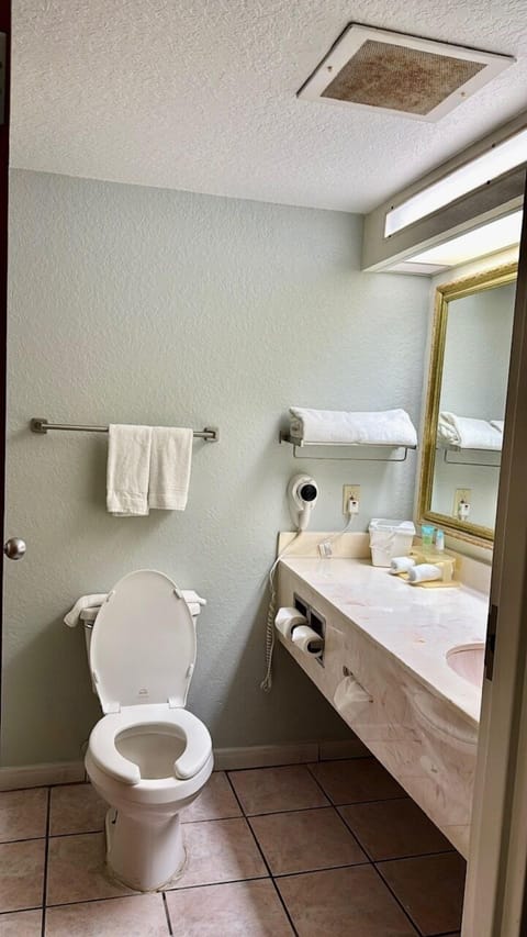 Basic Room, 1 King Bed | Bathroom | Combined shower/tub, free toiletries, hair dryer, towels