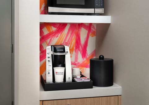 Hypo-allergenic bedding, desk, laptop workspace, iron/ironing board