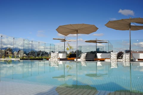 Indoor pool, outdoor pool, open 11 AM to 6 PM, sun loungers