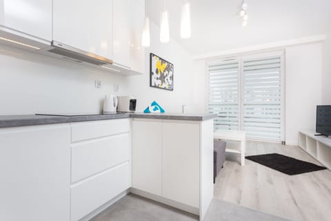 Comfort Apartment | Private kitchen | Full-size fridge, oven, stovetop, dishwasher