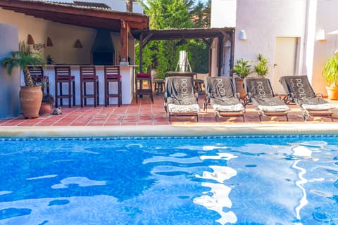 Terrace and pool