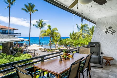 Take in stunning Kona Coast views from your spacious lanai, perfect for breakfast or sunset drinks.