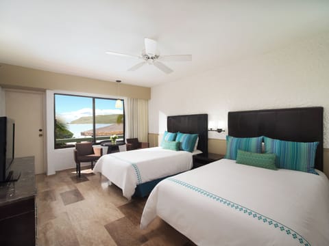 Standard Ocean View | Premium bedding, in-room safe, iron/ironing board