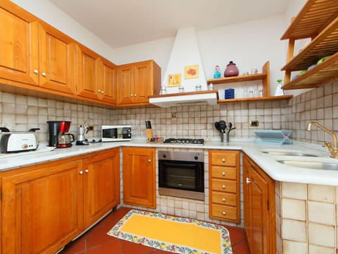 Countertop, Kitchen, Cabinetry, Property, Room, Furniture, Building, Orange, Interior Design, Real Estate