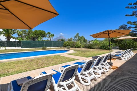 Terrace and pool