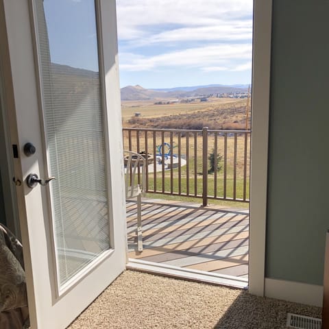 Balcony off the master bedroom