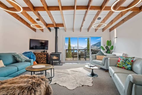 Large open plan living area with Lake & Mountain views 