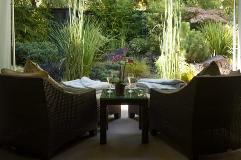 Steam room, body treatments, hot stone massages, deep-tissue massages