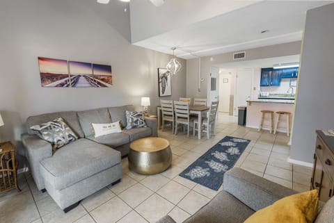 Condo, 3 Bedrooms, Balcony, Partial Ocean View (330) | Living area | Flat-screen TV, DVD player