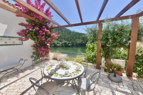 Terrace of Riverside house
