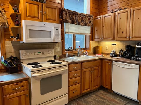 Fully equipped kitchen.  