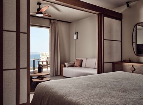 Family Suite, Sea View | Living area | LCD TV