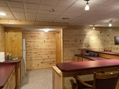 Basement kitchen area