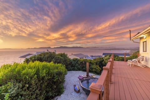 Stunning Ocean and mountain view from the deck, living, and 2 bedrooms