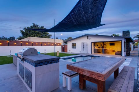 BBQ & EATING AREA WITH BOTH KID AND ADULT GAMES 